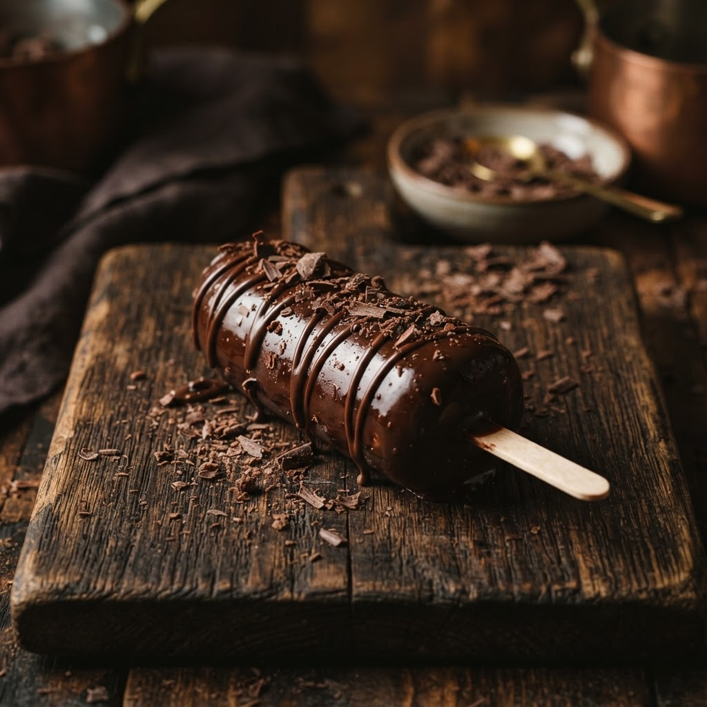 Hielito Plátano con Chocolate de la línea Doble Antojo