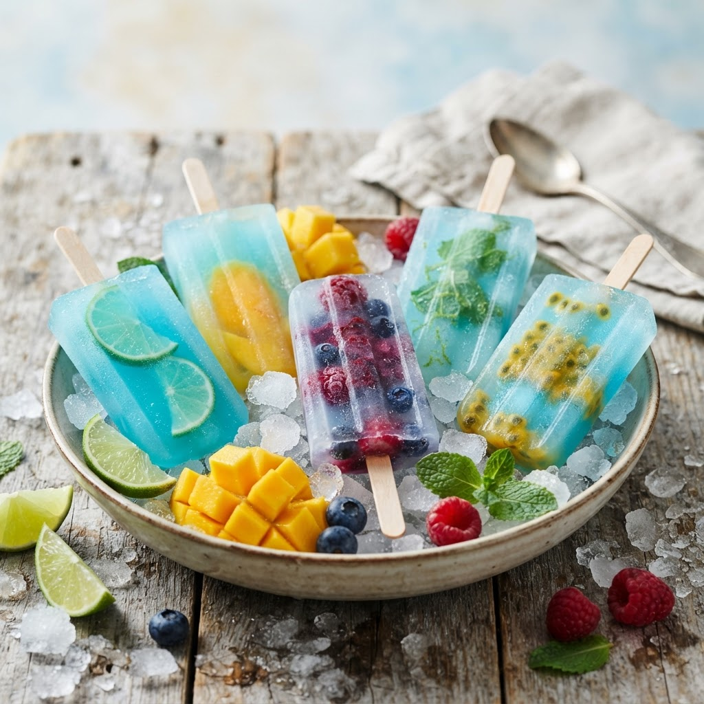 Línea Glaciar: Hielitos de agua y frutas